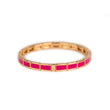 Bracelet Fin Serti Rose Fuschia