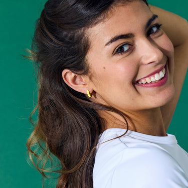 Les Attachantes Yellow Pepsi Earrings