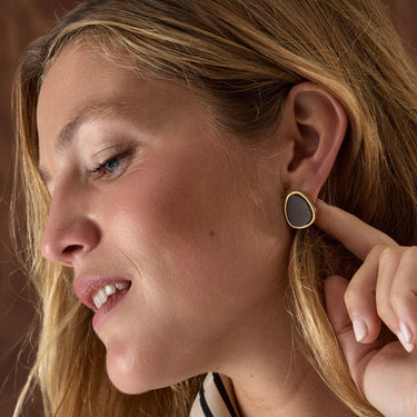 Boucles d'oreilles Les Délicieuses Chocolat - Simone à Bordeaux