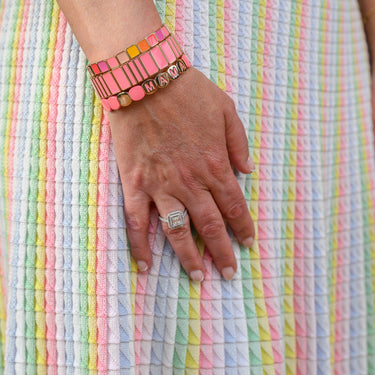 Bracelet Carre Serti Palm Spring