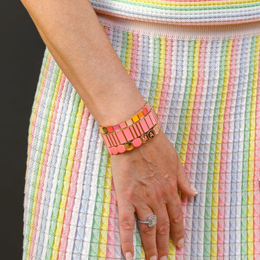 Bracelet Carre Serti Palm Spring