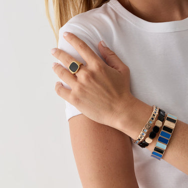 Bracelet Rectangle Serti Azur - Simone à Bordeaux