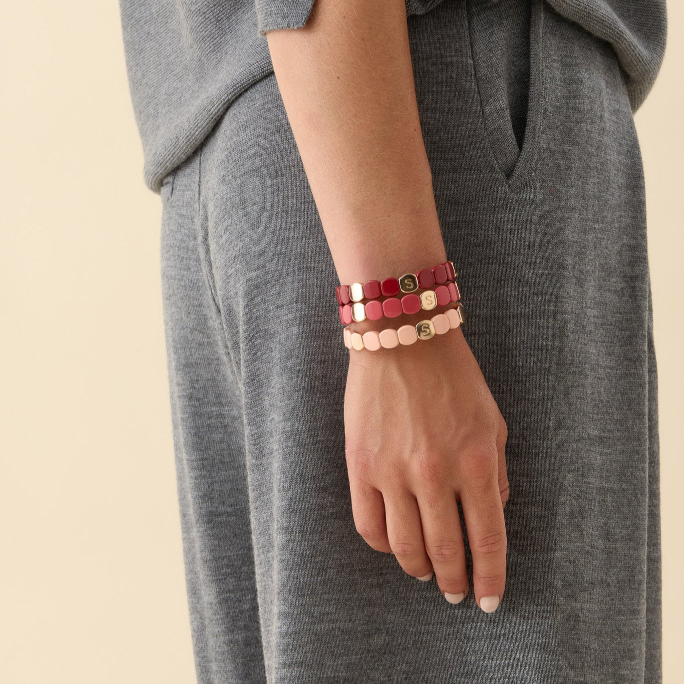 Bracelet Élastique Moderniste Ernesto De Barcelona - Géométrique - Multicolore - Unisexe