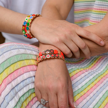 Bracelet Colorful Goutte Orange pepsi
