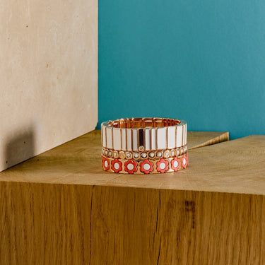 BRACELET COLORFUL MINI CRISTAL Blanc