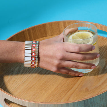 BRACELET COLORFUL MINI CRISTAL Blanc