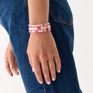 Bracelet Colorful Coeur Lotus Octobre Rose - Simone à Bordeaux