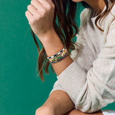 FINE SET BRACELET Ink &amp; White