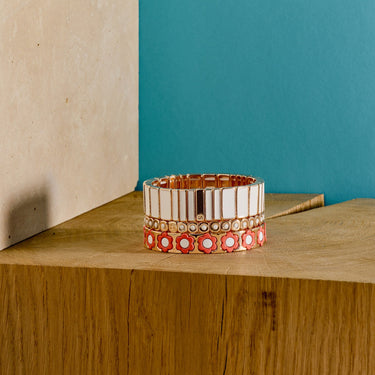 HUBBA MAXI SET BRACELET White