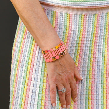 Bracelet Hubba Maxi Serti Pastèque