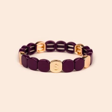 Bracelet Colorful Prune - Simone à Bordeaux