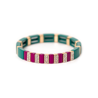 COLORSTRASS-1 Emerald &amp; Magenta 