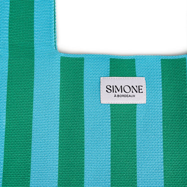 Sac bayadère Ecume Vert Pastel