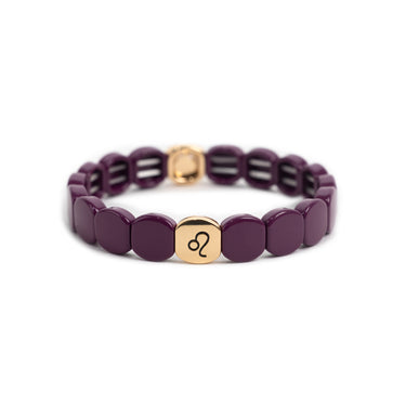 BRACELET COLORASTRO Prune Lion