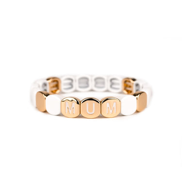 Bracelet Colorful Mum Blanc