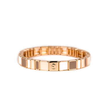 Bracelet Hubba Serti Moccha & Blanc