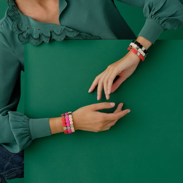 BRACELET COLORFUL Silver Encre