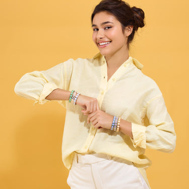BRACELET COACHELLA Menthe fraiche & Rose Bonbon