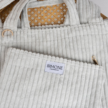 Cabas en velours Cachemire