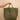EMBROIDERED KHAKI SHOPPING BAG