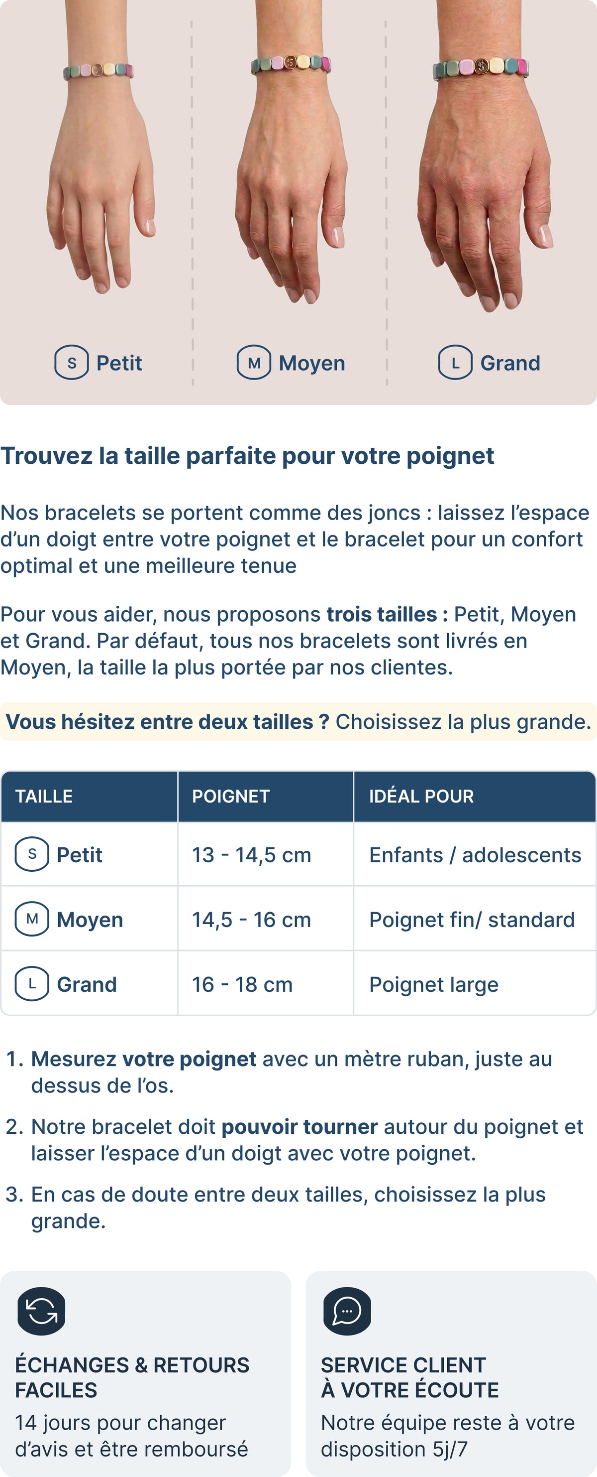 Guide des tailles